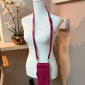 Elegant Pink Crossbody Bag